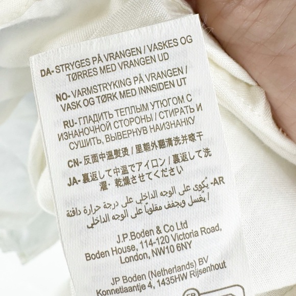 ✅ BODEN SEESUCKER BLUE/WHITE Fit & Flare Dress Penzance/Ivory GIRLS SIZE 7-8 - Picture 7 of 9